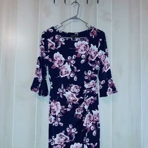 Beautiful blue and pink floral dress
